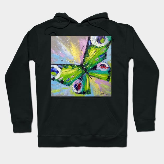 Butterfly Hoodie by OLHADARCHUKART